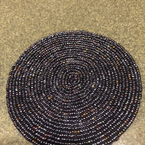🥳B-DAY SALE❤️NWT Pottery Barn Beaded Coasters - Picture 4 of 7
